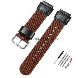 Enhanced Nylon Watch Strap - Adjustable and Durable Men's Band - 19mm (Brown)