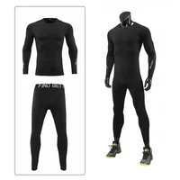 Men Compression Sportswear Suit GYM Wear Tight Sports Yoga Workout Jogging Fitness Clothing Pants Running Bodybuilding Tracksuit