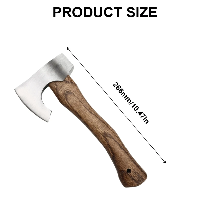 High Hardness Metal Hatchets with Nonslip Comfortable Grip for Campers & Farmers 6