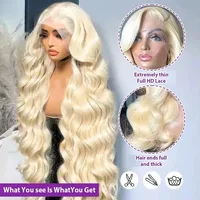 Perruques brésiliennes en cheveux humains de 34 pouces, ondulées, avec dentelle transparente HD 13x4 et 13x6, pour femmes 4