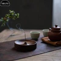 High Quality Solid Wood Incense Holder Handmade For Meditation & Home Decor Natural Grain No Power Needed Spiritual Holiday Gift