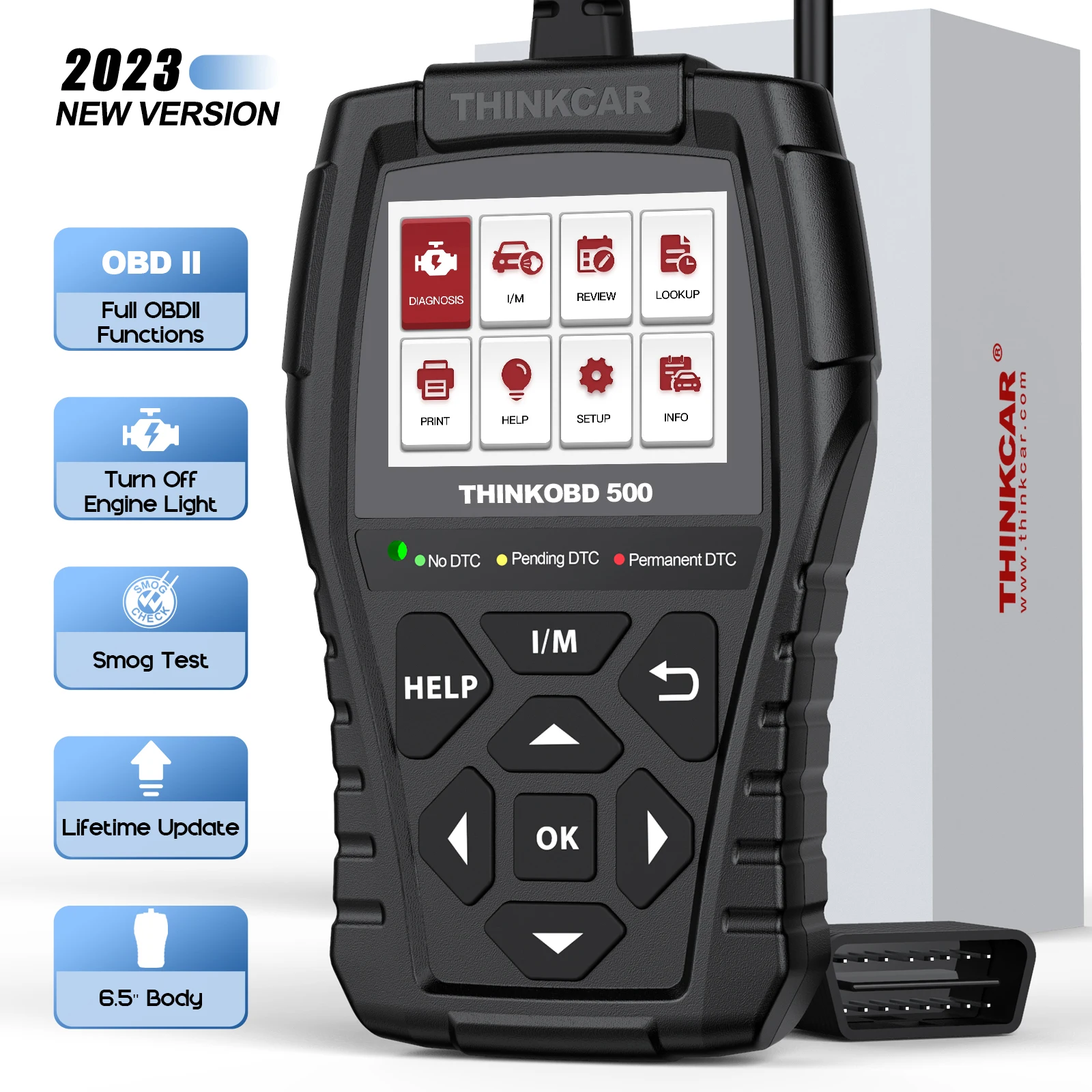 Automotive Diagnostic Scanner THINKCAR THINKOBD 500 Car Diagnostic Tools for Auto Obd2 Scanner Automotive Obd 2 Version Diagnosis Lifetime Free Update