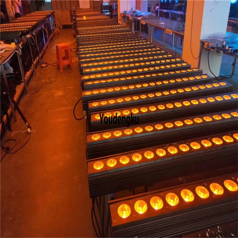 4 pieces Professional led wall wash stage light 18x18W RGBWA UV 6 in 1 dmx dj LE