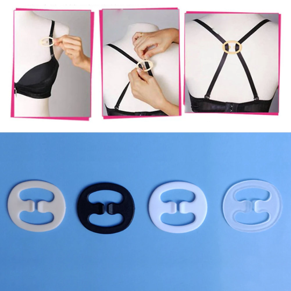 Invisible Bra Non-slip Buckle Underwear Back Shoulder Strap Cross