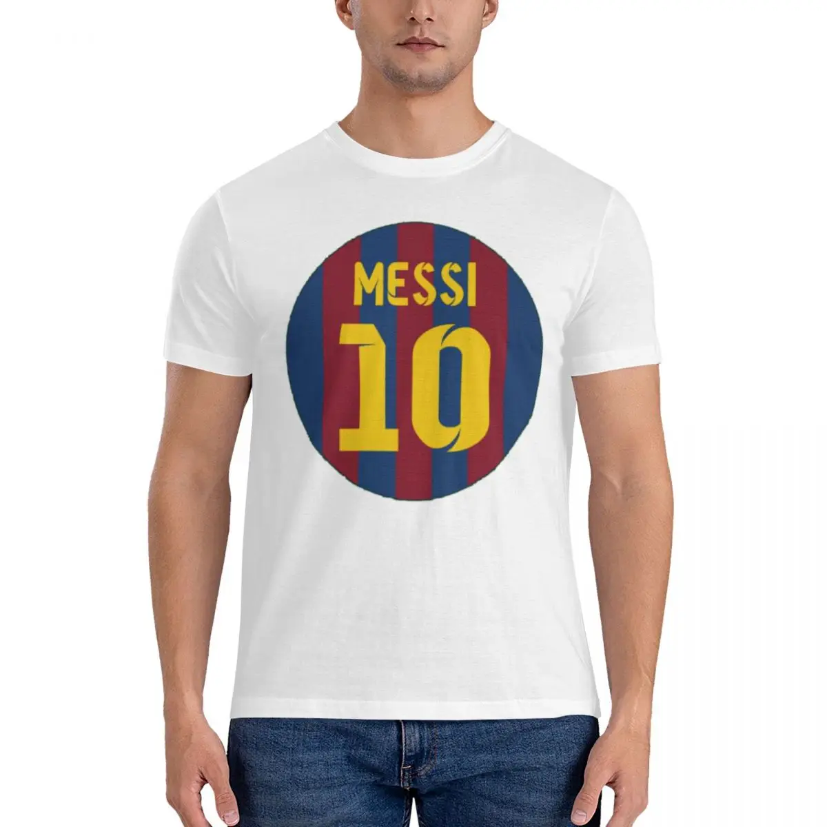 Celebration Gost E Andrmuslims E Messi E Argentina No.10 Capra Caricatura 59 Tshirt Premium T-Shirt Girocollo Viaggio