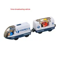 Magnetic Funny New Design Wooden Train Track Battery Operated Compatible With Brio Toys Train 2