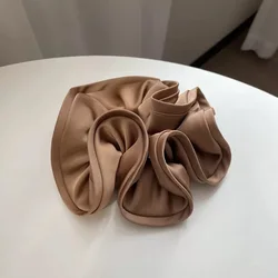 Luxurious Satin Scrunchie with Elegant Ruffled Trim | Versatile Women's Hair Accessory (G)