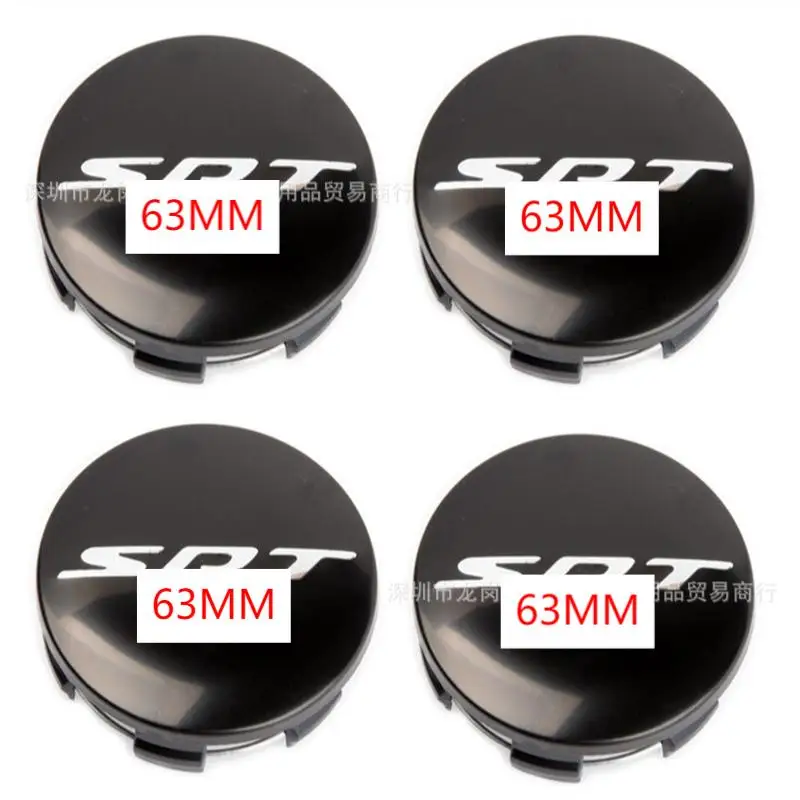 4PCS 63mm Wheels Center Hub Caps for D-odge SRT Caliber Challenger Journey Caravan Durango Nitro Car Wheel Cover Accessories