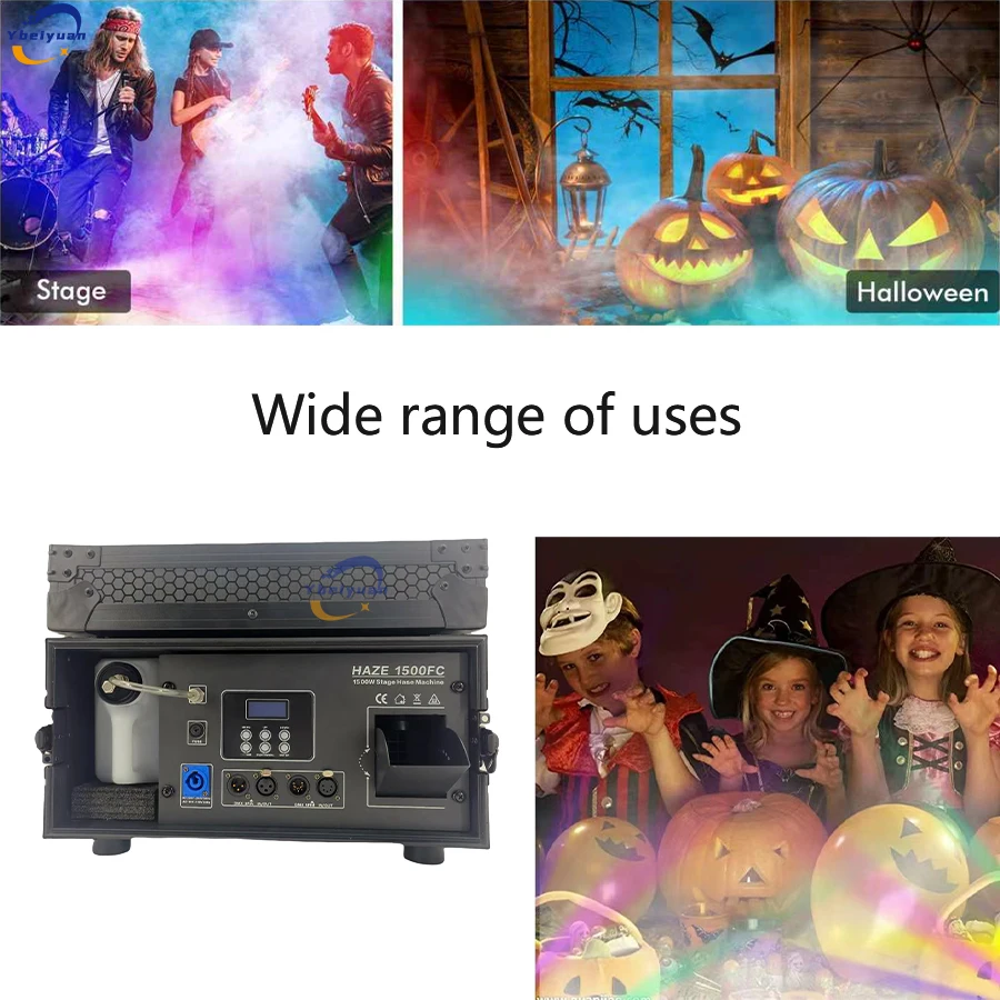 New 1500W Smoke Machine Stage Effect Suitable For DJ Disco Party Wedding Concert Bar Christmas DMX Remote Control Smoke Machine