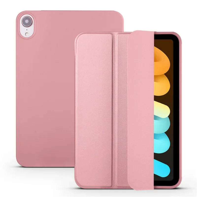 

for New iPad mini 6 mini6 Case Folding Stand Smart Folio Cover for iPad Mini 6 6th Generation PU Leather Case