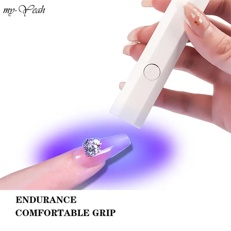휴대용 미니 네일 램프, 모든 젤 광택제, 빠른 건조, USB 네일 드라이어 기계, UV LED 네일 램프, 미니 손전등 펜