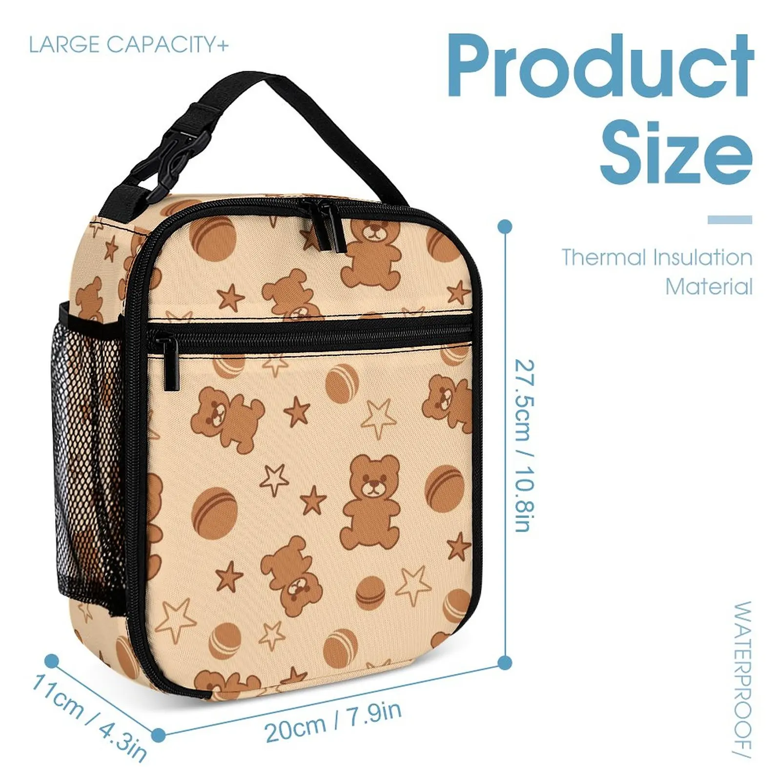 3PCS/Set Cute Animal Print School Backpack for 2023 Lunch Bag Pencil Case Children's Backpack in Kindergarten Mochila