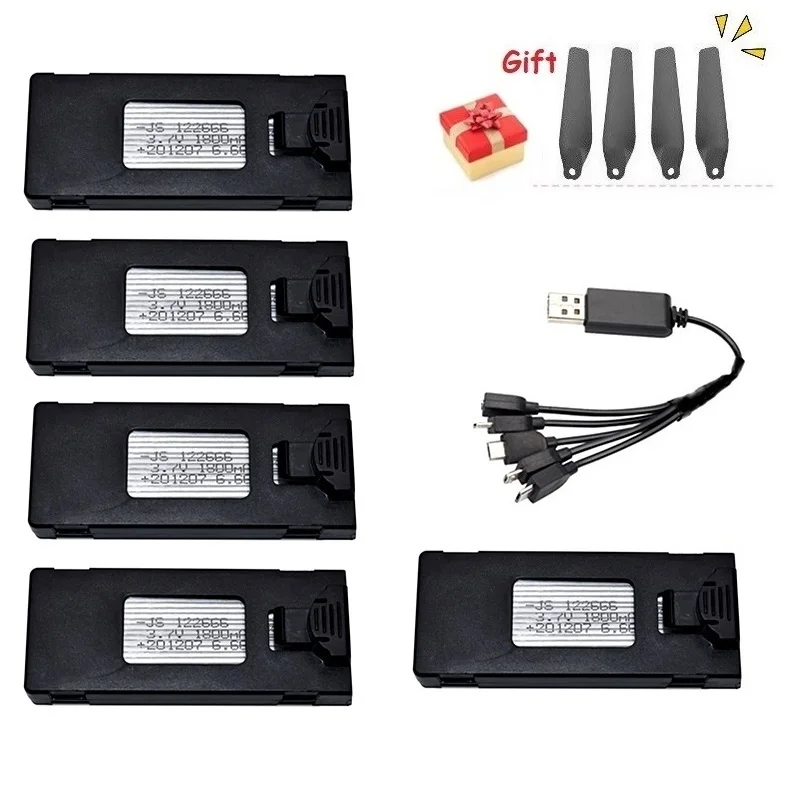 ตัวเลือกสินค้า แบตเตอรี่โดรน 3.7V 1800mAh สำหรับ E88 E88PRO E525 Pro