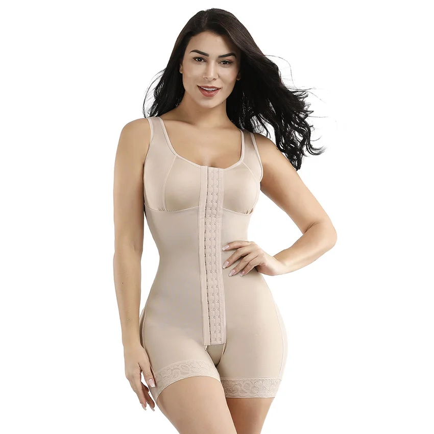 Fajas Colombian Girdle Women Shapewear Waist Trainer Butt Lifter Tummy  Control Body Shaper Front Thre Hooks Sheath Slimming Flat