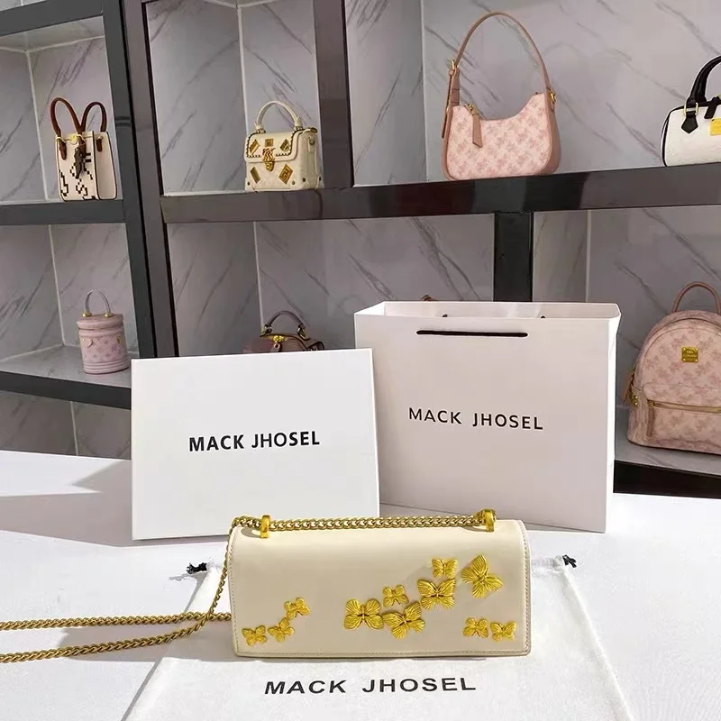 High Quality Textured Leather Metal Bow Square Bag Women Fashion Handbag Lady Purse Female Shoulder Underarm Bag Crossbody Bag