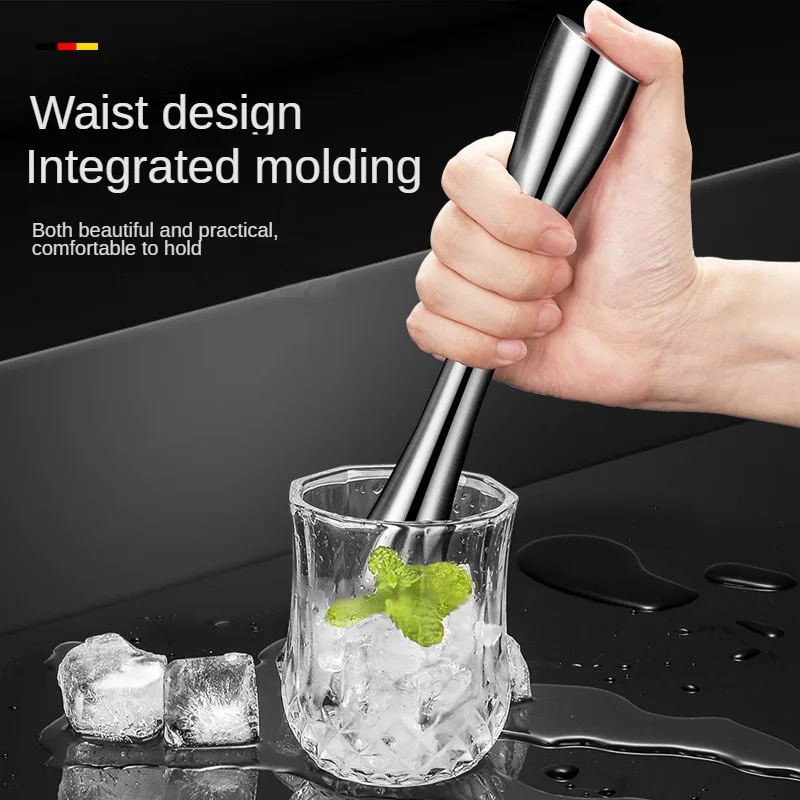 Stainless Steel Cocktail Muddler For Home Bar Ice Swizzle Stick Crushed Hammer Popsicle Sticks Kitchen Supplies Bar Tools Cocktail Muddler Cocktail Stir Sticks