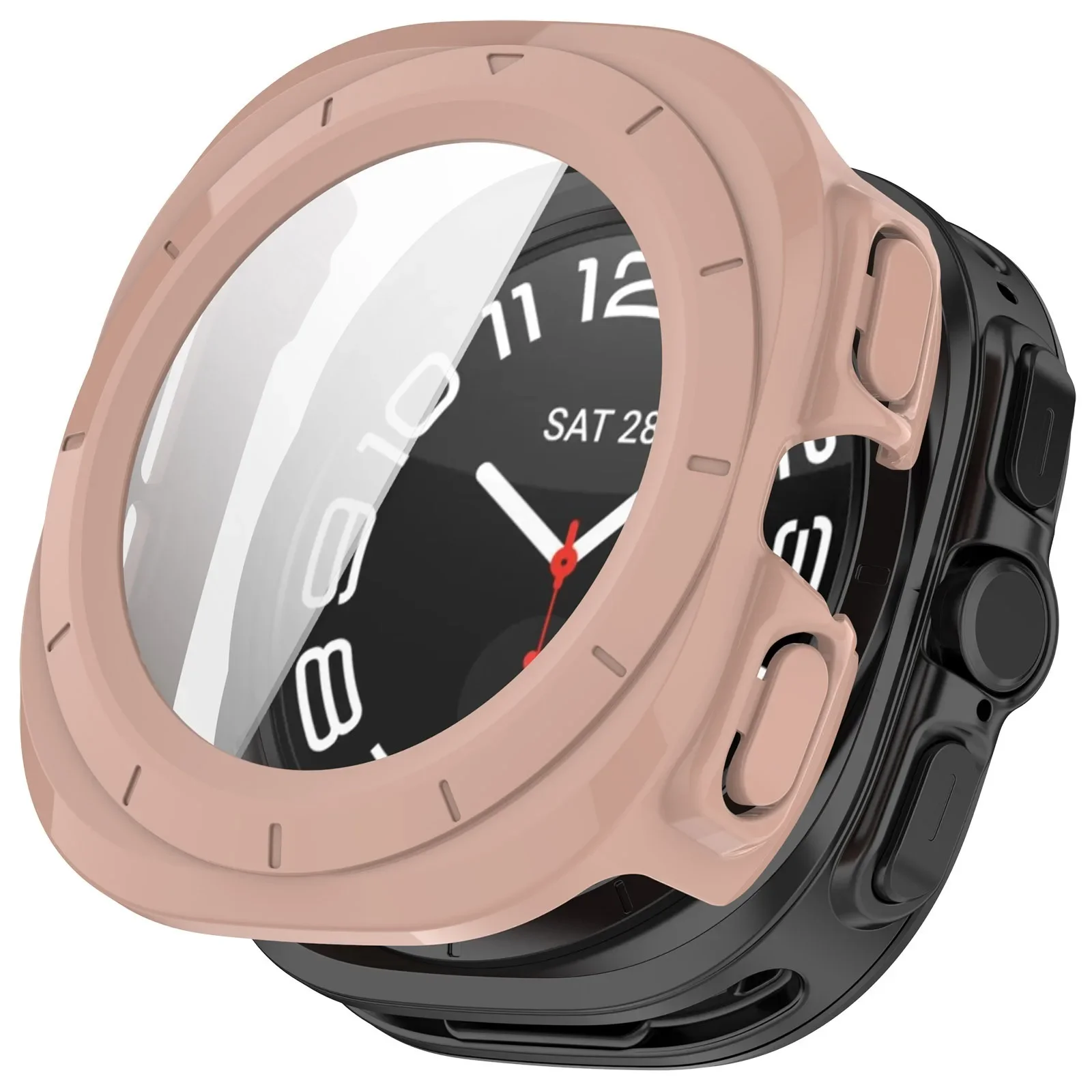 Premium Tempered Glass Protective Cover for 47mm Watch – Enhanced Screen Safety & Durable Bumper Casing