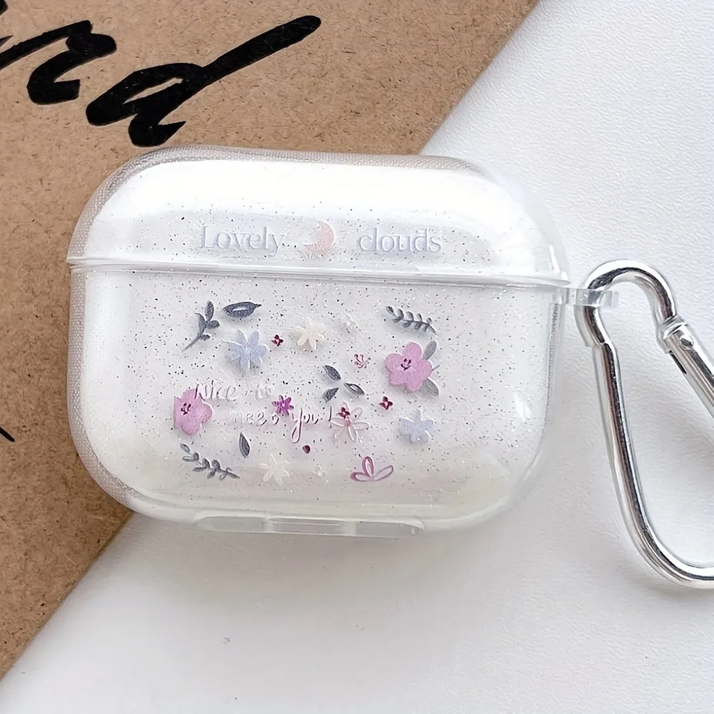 Silicone AirPods Case Cover Glitter Shiny Soft Protector