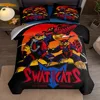 Swat Kats Bedding Set without sheet King Queen Double Full Twin Single Size Bed Linen Set 1