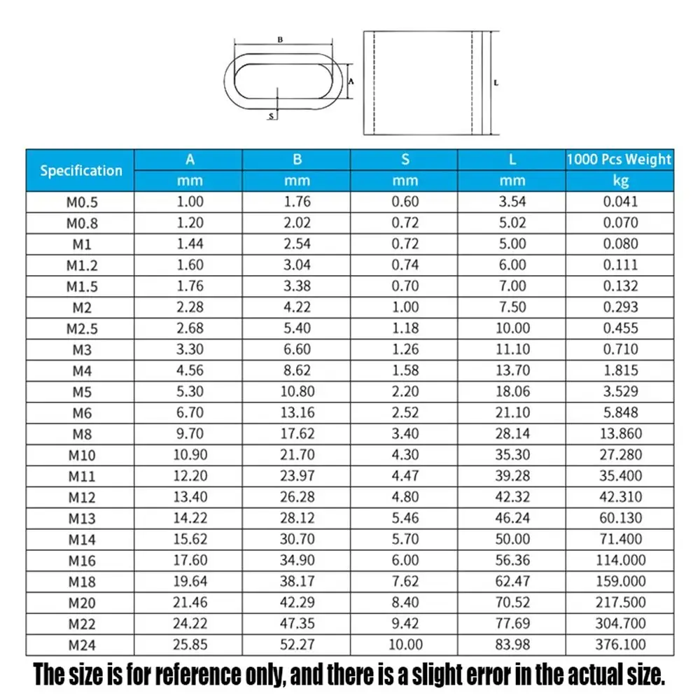 Aluminum Cable Crimp Sleeves Oval Fixing Clips for Steel Wire Rope