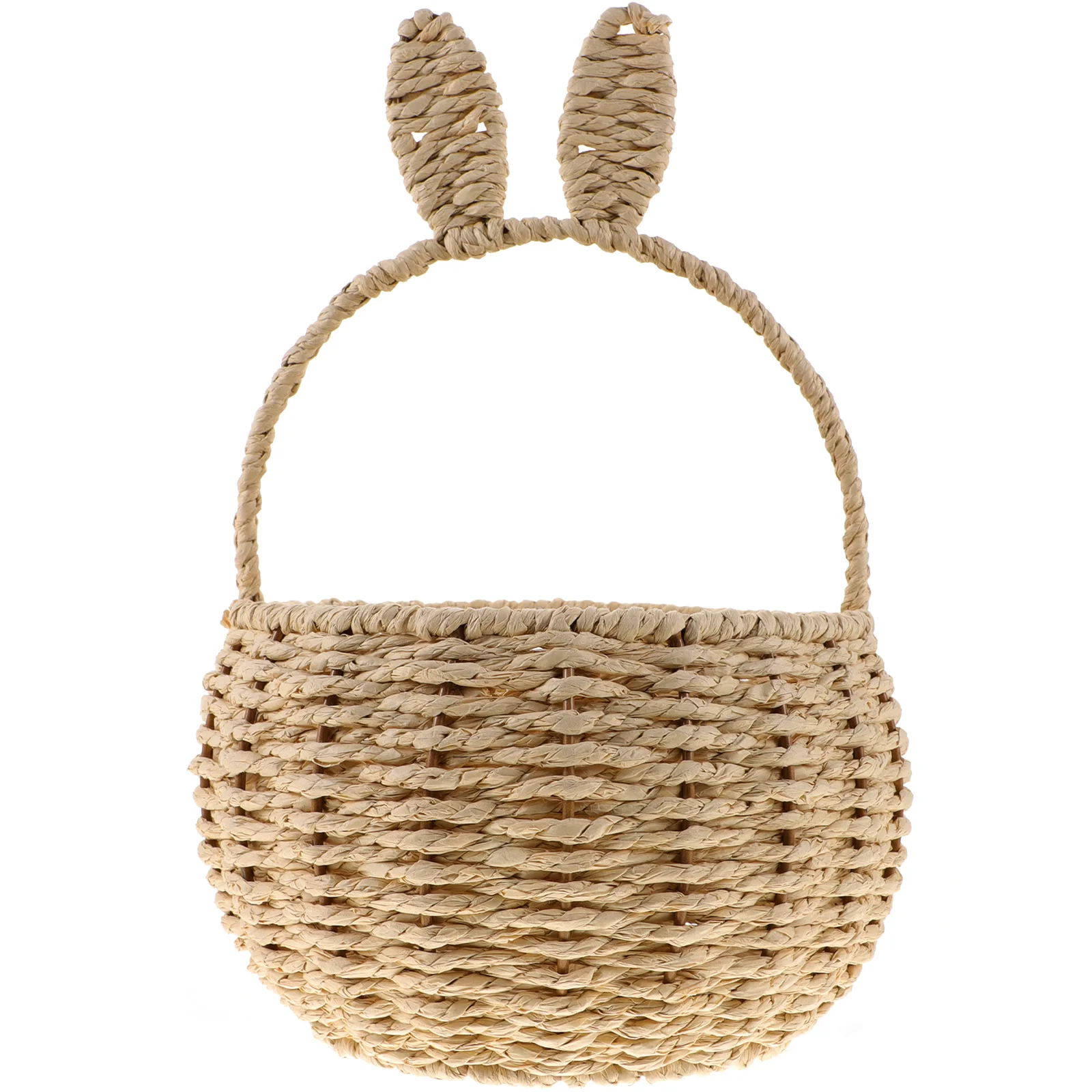 

Rabbit Ears Flower Basket Baskets Decorative Woven Candy Small Paper Rope Hand Storage