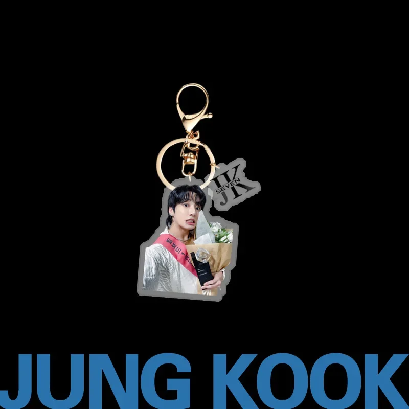 B JungKook Jungkook New Album Seven High Appearance Level Acrylic Keychain Pendant Pendant Peripheral Same Model 6