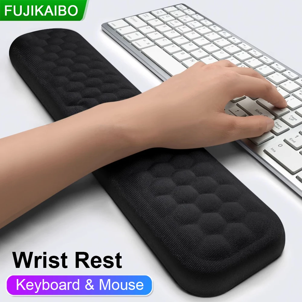 

Wrist Rest Mouse Keyboard Wrist Protection Support Soft Mat With Massage Texture For Game Laptop Notebook PC Mouse Keyboard Pad
