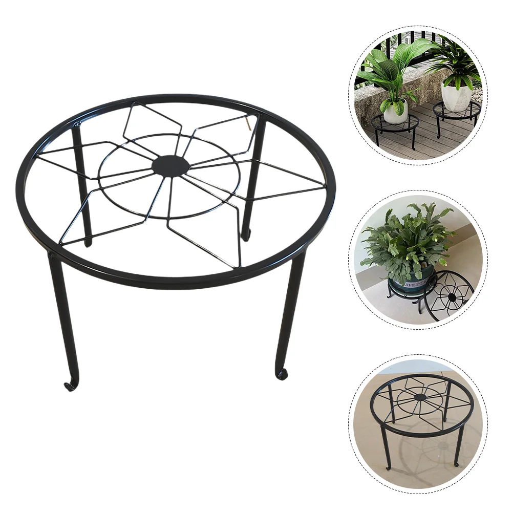 

Metal Flower Pot Stand Indoor Stands Front Plants Flowerpot Rack Rustic Iron Holder Tall Shelf Garden Pots Planters Black Color