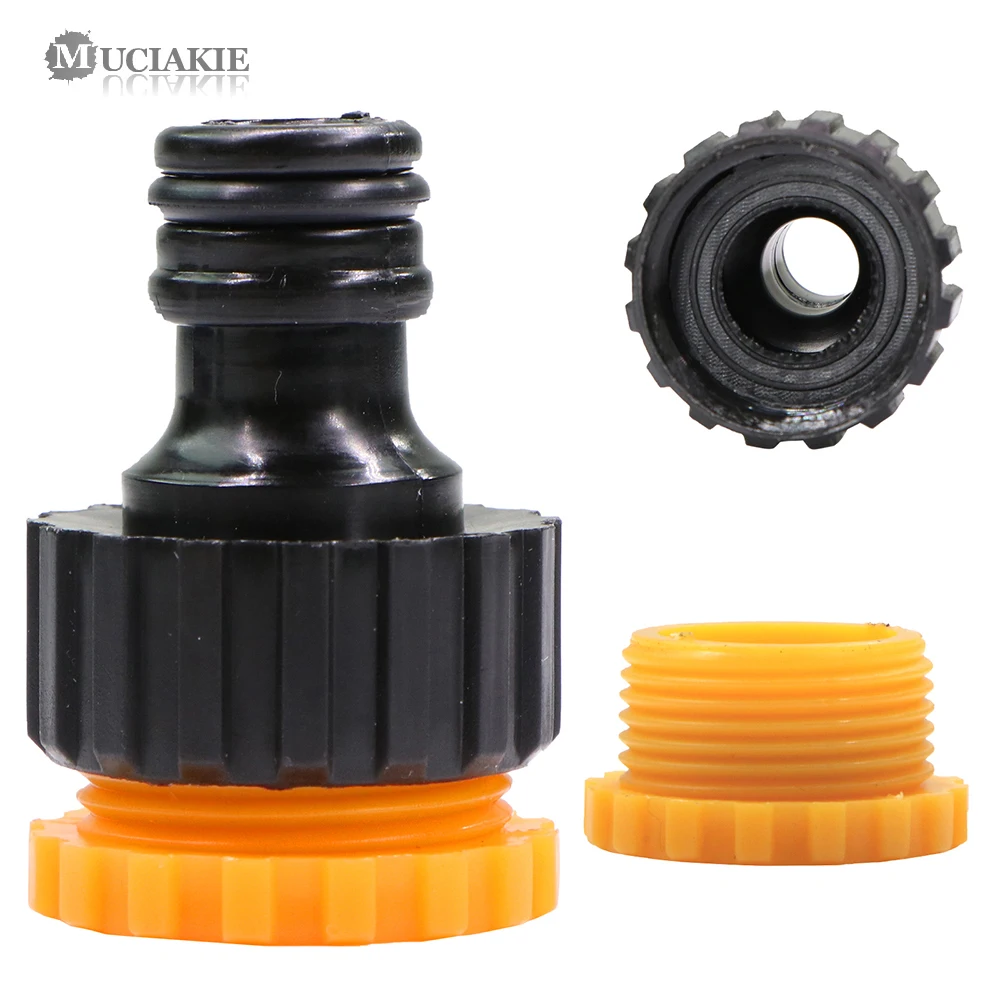 

Высококачественный пластиковый соединитель MUCIAKIE для шланга 1/2 дюйма 3/4 дюйма, быстросъемный адаптер для садового шланга, инструмент для полива и мойки автомобилей