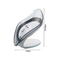 Bathroom Soap Holder Leaf Shape Dish Soap Kitchen Sponge Soap Box Storage Non-slip Drain Soap Case Container Bathroom accessorie 6