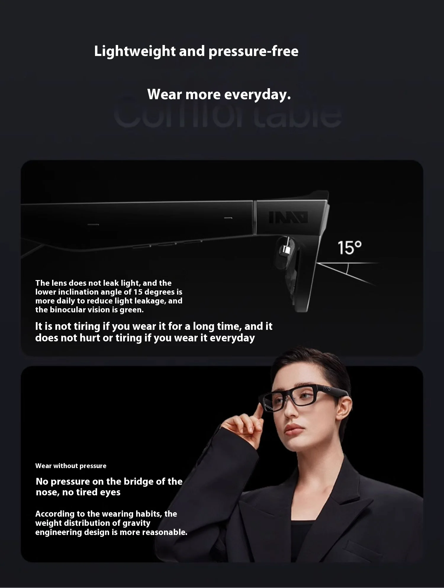 INMO GO2 AR Translation Glasses Intelligent Simultaneous OfflineTranslation Overseas Travel Class Translation Machine