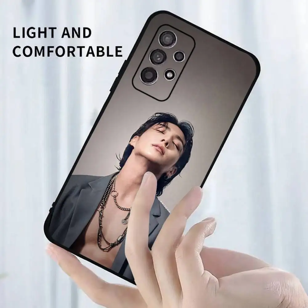 Kpop J-JungkookS Soft Silicone Black Phone Case
