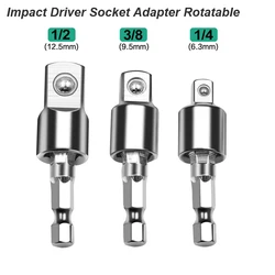 Rotatable Socket Adapter Set for Impact Drivers and Electric Screwdrivers (Socket Adapter Set)