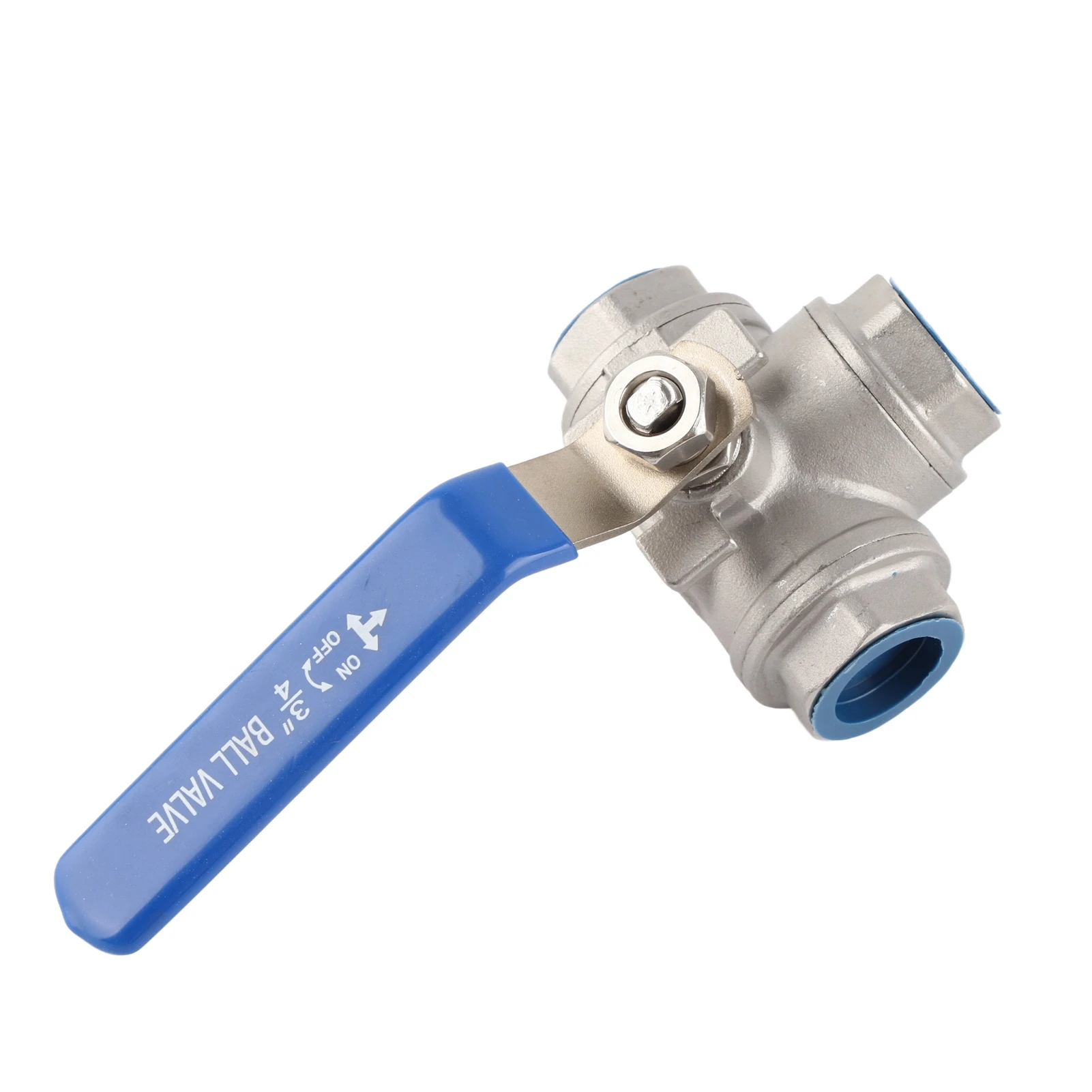 Stainless Steel SUS304 Pipe Ball Valve Three Way T Type Female Thread 3/4" DN20 Ball Valve DN20 Pipe