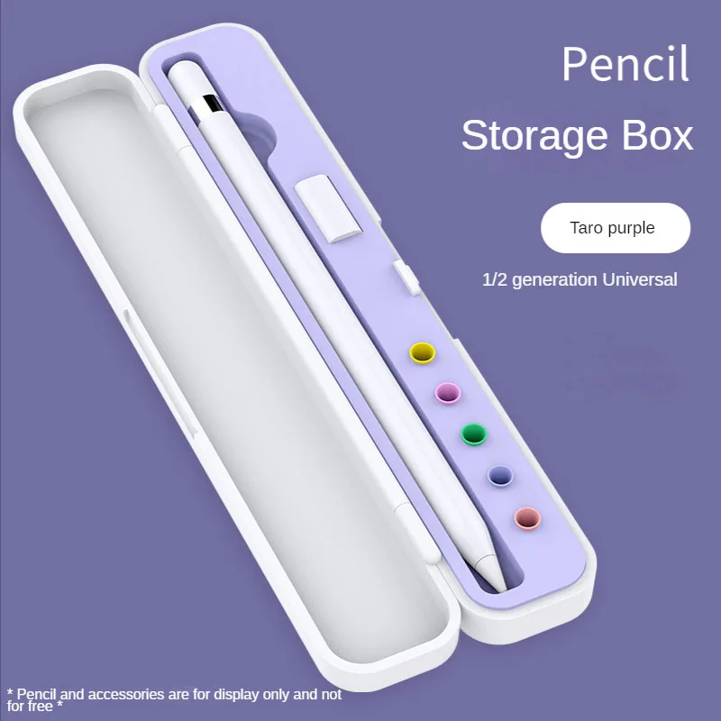 

Pencil Holder Case Portable Hard Cover Travel Case Pencil Accessories for Apple Pencil Carrying Case Storage Box Portable Cover