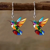 Cross border Spring Festival Colorful Bird Acrylic Earrings from Europe and America, 2024 New Hot Selling Fashion Retro Earrings - Image 6