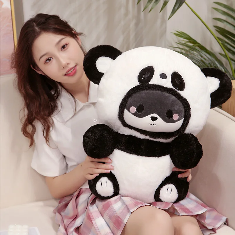 

Симпатичная плюшевая игрушка панда, мягкая пушистая животная, панда, медведь, плюшевая подушка, игрушка для детей, подарки на день рождения, 25-48 см, гигант