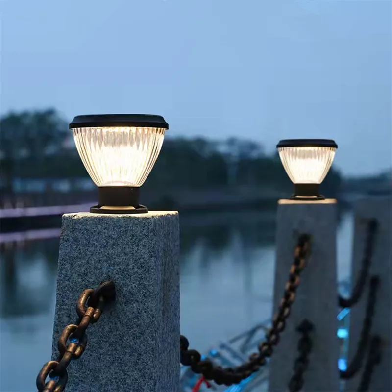 

TEMAR Outdoor Post Lamp Contemporary Waterproof LED Vintage Solar for Courtyard Garden Villa Balcony Decor Pillar Light