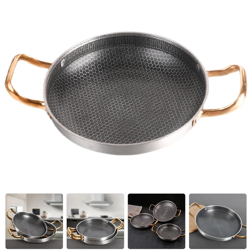 

Honeycomb Skillet Crayfish Frying Pan Stainless Steel Skillet Kitchen Cookware