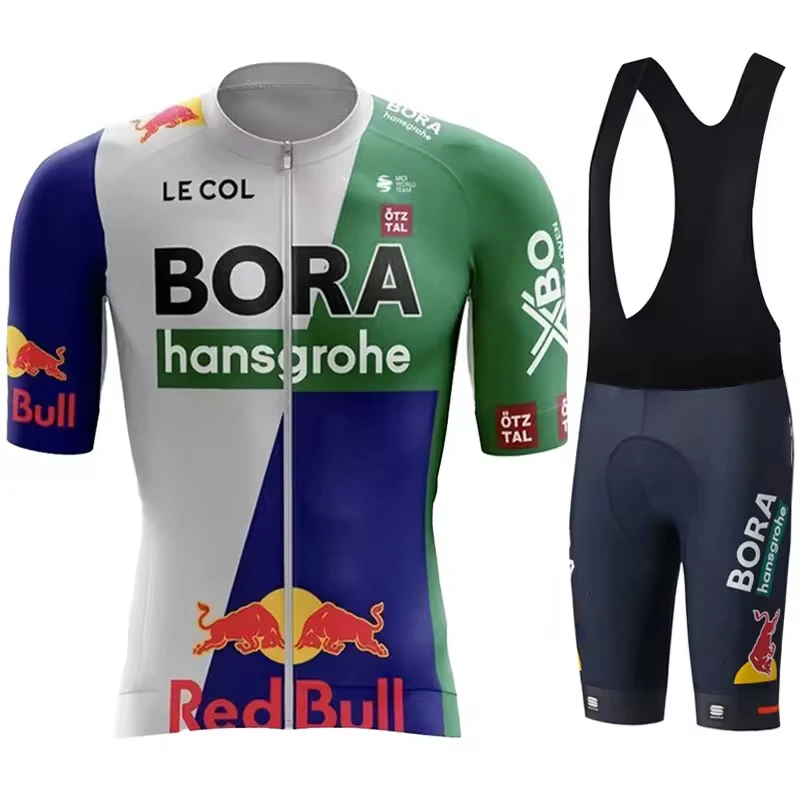 Tricuta Cycling Man Clothes Mtb Red Bull Uniform Men's Jacket Clothing Bike 2024 Summer Jersey Set Sports Wear Outfit Male Bib 4