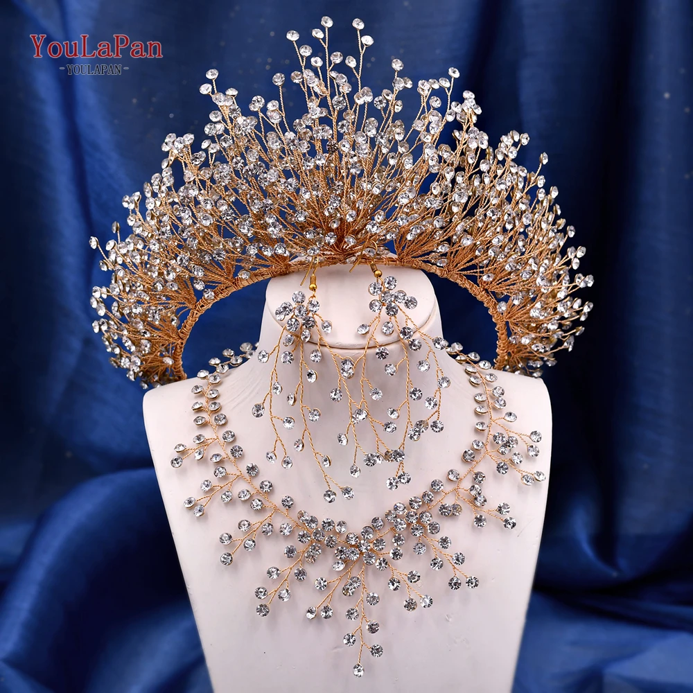 Wedding Crown Diadem Tiaras Headband Hair Accessories for Bridal