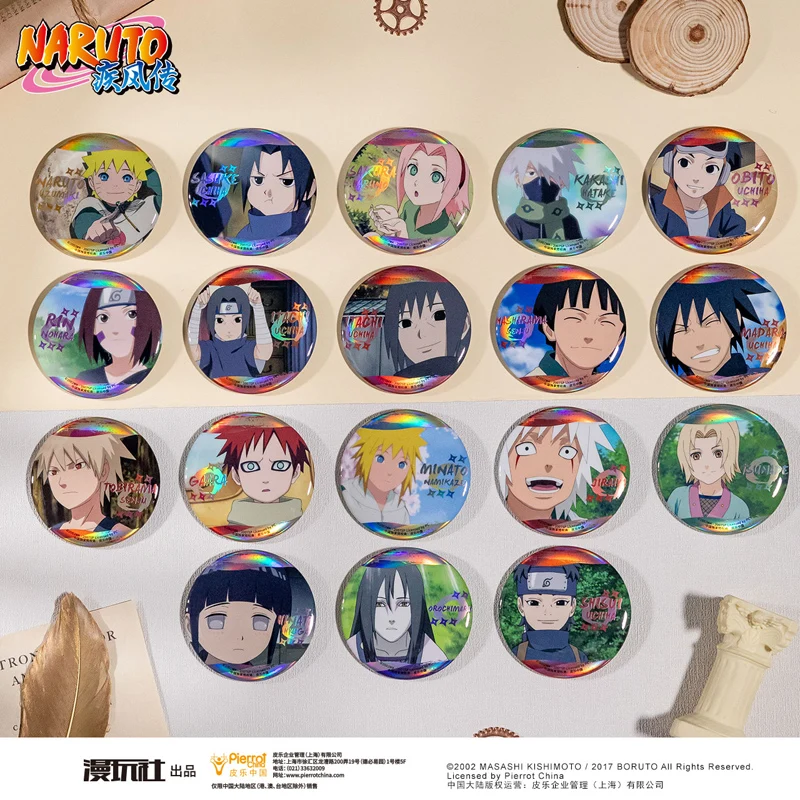 Officially Licensed Naruto Character Cosplay Badge Collection