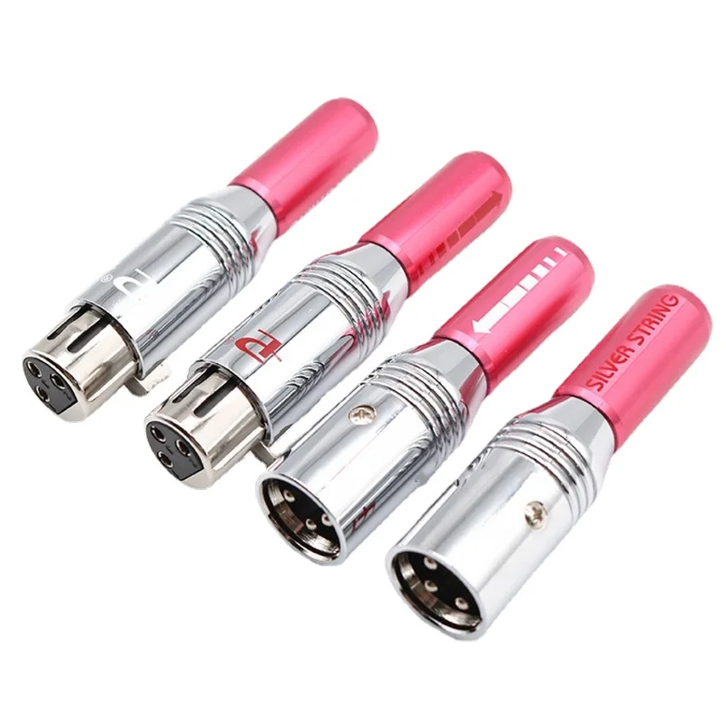 Hi-end 3Pins XLR Plug Male Female Balanced Cable Connector Jack