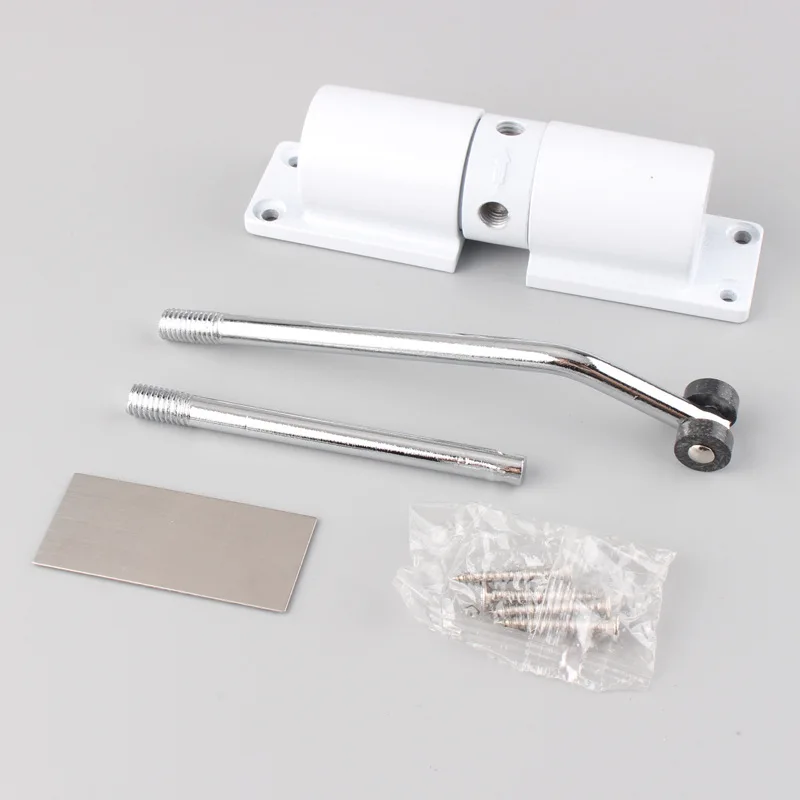 Surface Mounted Door Gate Closer Black Outdoor Spring Elastic Loaded Adjustable Door Closer MJ
