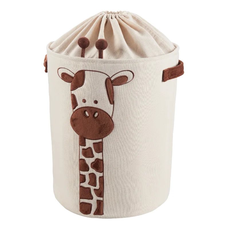 

Round Tapered Laundry Hamper with Drawstring Liner, Giraffe