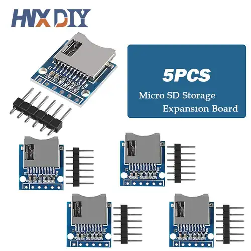 1-10pcs Micro Mini SD Storage Expansion Board Mini Micro SD TF Card Memory Shield Module With Pins for Arduino - Image 6