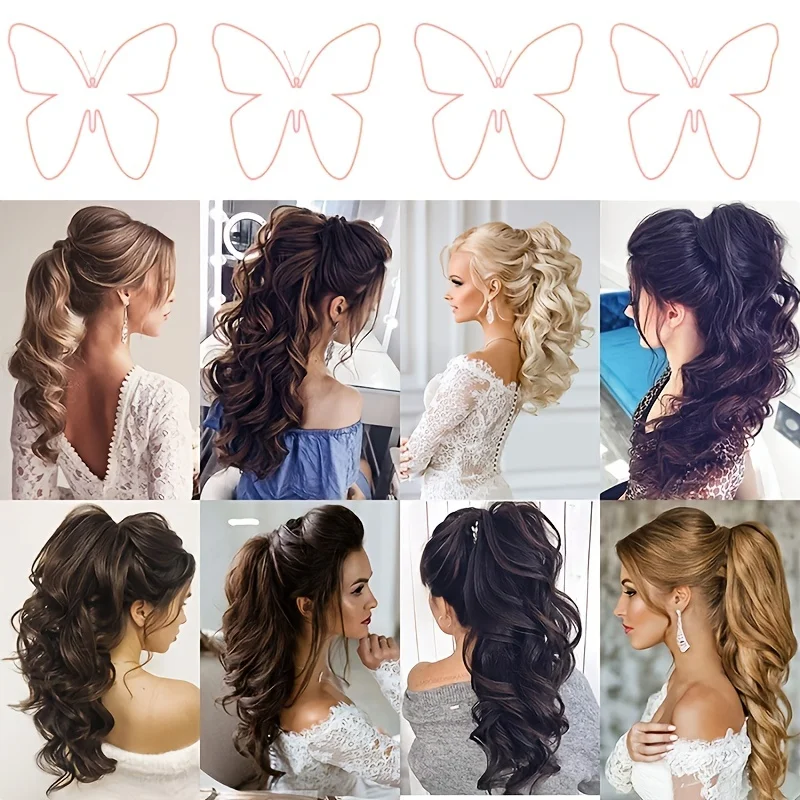 Synthetic Short Wavy Claw Ponytail Hair Extension Black PonyTail Clip In Hair Tail Natural False Hairpiece Hair Accessories