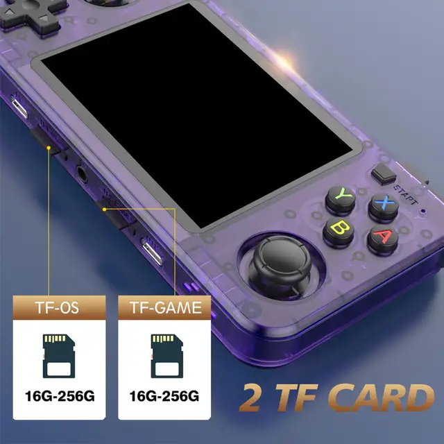 New R36H Retro Handheld Console Open-Source Linux System Classic Game Consoles 3.5 inch IPS Screen Portable Video Player 3