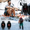 EIGIIS Smart Watch Men 1.69'' Full Touch Screen Fitness Tracker Bluetooth Call DIY GTS 3 waterproof Smart Watch for ios Android 4