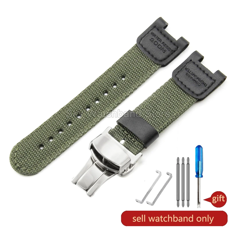 لساعة كاسيو خفيفة الوزن قابلة للتنفس من النايلون S...